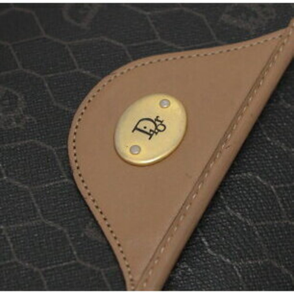 Christian Dior Honeycomb Shoulder Bag Brown Leather - Picture 6 of 6